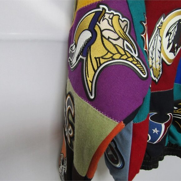 Men's Jeff Hamilton NFL Wool / Leather Varsity Jacket Size XL - Picture 12 of 15